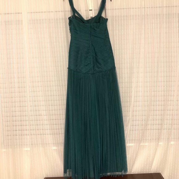 Bridesmaid Dress- Dark Green Vera Wang White - Picture 5 of 7